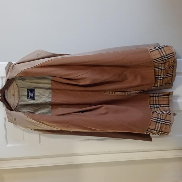 💎VTG Burberry💎 - Men's Classic Trench Coat w/Removeable Wool/Camel Hair Lining - Picture 6 of 16